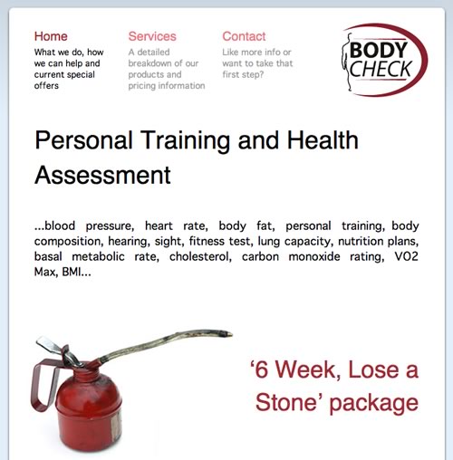 Body Check UK Homepage
